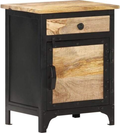 Nattbord 40x30x50 cm heltre mango 8719883998404