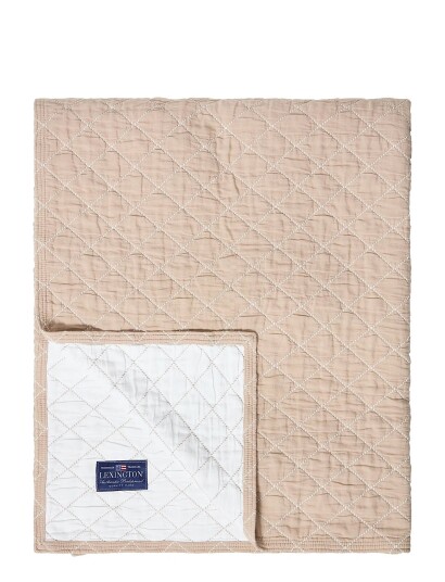 Lexington Home Jacquard Organic Cotton Bedspread - Beige - 160X240