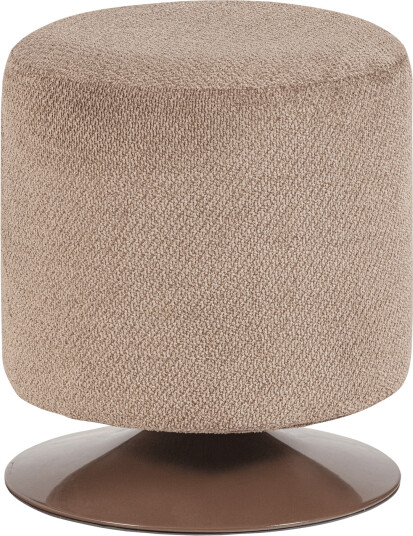 Puff med snurrefot Islen 39 cm rundt Brun Puff med snurrefot Islen 39 cm rundt Brun