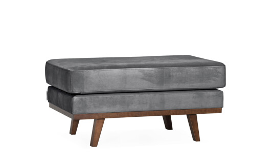 Soffadirekt STOCKHOLM Fotskammel Velvet Edition Mørk grå Soffadirekt STOCKHOLM Fotskammel Velvet Edition Mørk grå
