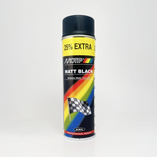Motip Spraylakk 500ml Sort Matt Motip Spraylakk 500ml Sort Matt