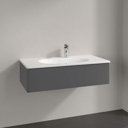 Villeroy & Boch Antao Servantskap med 1 skuff 98,8x49,3x25,6 cm u/lys Antrasitt Matt