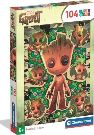 Clementoni Puzzle Marvel I Am Groot 104 pieces 2D Puslespill