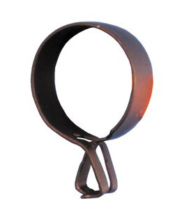 Vista Ring med klemme 19 mm 10 stk sort