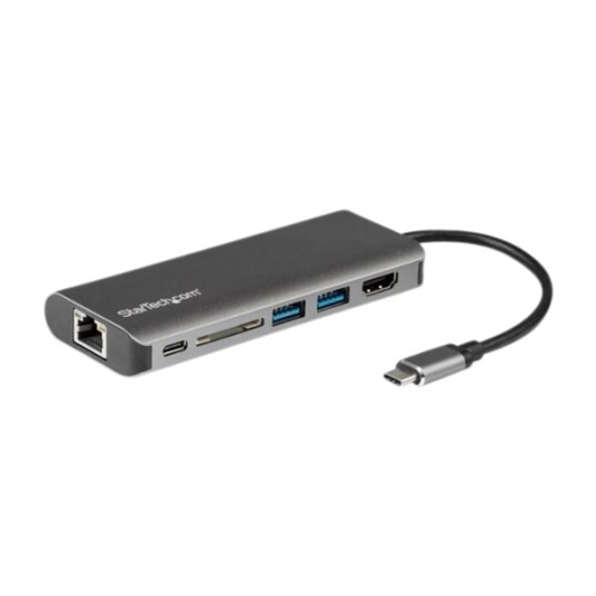 StarTech.com USB-C Multiport Adapter w/ SD Slot - PD - 4K HDMI GbE - USB-A - dockingstation StarTech.com USB-C Multiport Adapter w/ SD Slot - PD - 4K HDMI GbE - USB-A - dockingstation