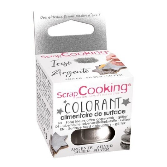 ScrapCooking   Glitter 5 g sølv