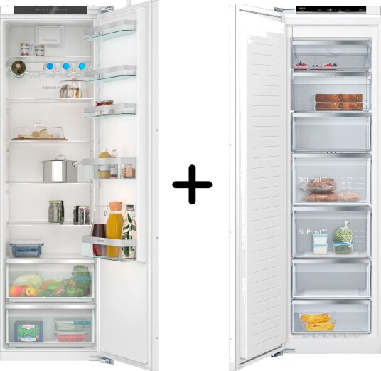 Siemens iQ300 KI81RVFE0 Kjøleskap + GI81NVEE0 Fryser, integrert