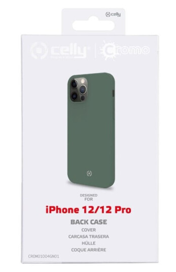 Celly Cromo - Baksidedeksel For Mobiltelefon - Termoplast-Polyuretan (Tpu), Silikonbelegg - Grønn - For Apple Iphone 12, 12 Pro