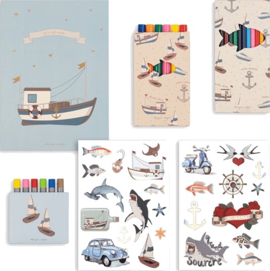 Konges Sløjd - Tegnekoffert Little Artist Sail Away