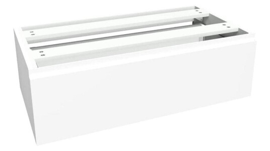Vikingbad Sideskap Fingergrep MIE Demi - Mål: B(60-90)Xh46xd29 cm Hvit Matt / 90cm