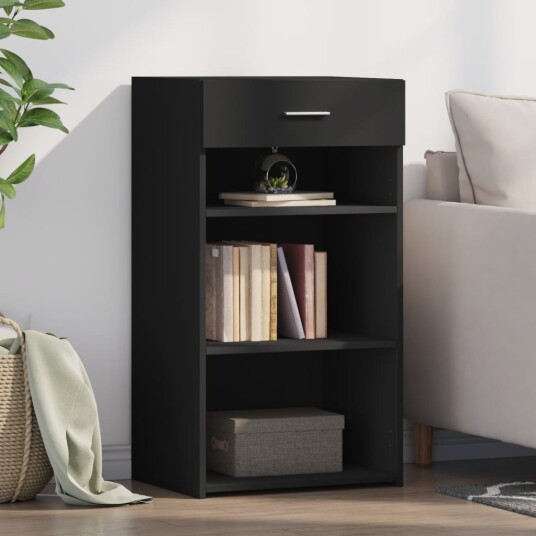 Skjenk svart 50x42,5x93 cm konstruert tre 8721102652301