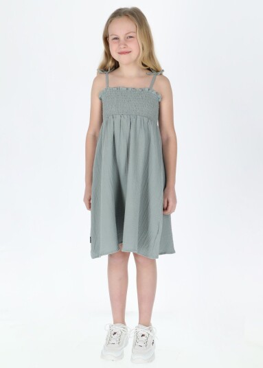 Seaside Maxime Smock Dress Jr Seaweed Green 170 Skjørt