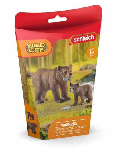 schleich  Grizzlybjørnemor med unge 42473
