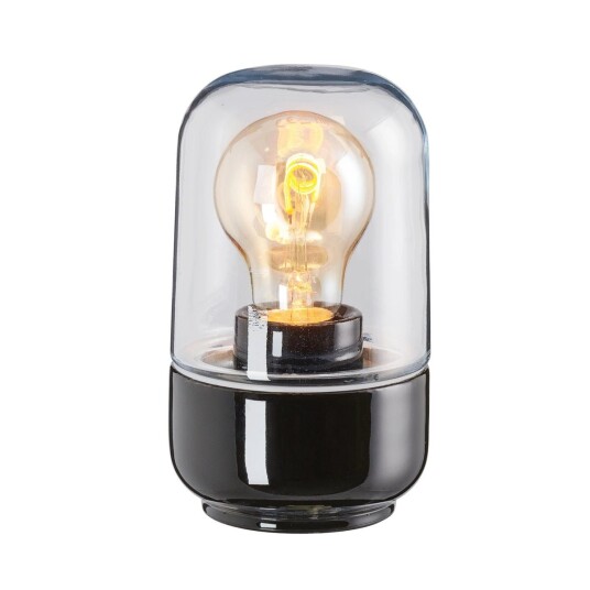 Ifø Electric Ifø Ohm 100/170 tak/vegg IP44 - Svart/Klart glass