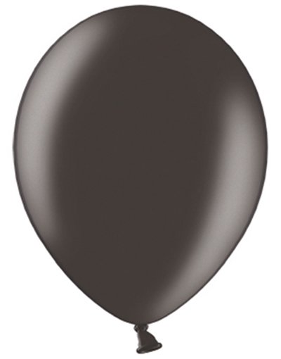 10 stk 27 cMetallisk Svart Ballonger