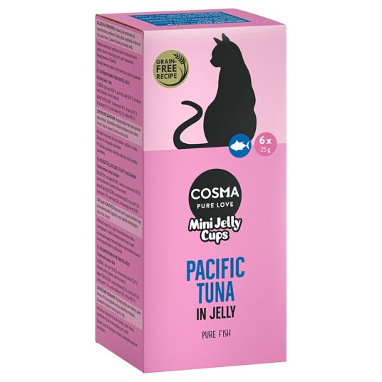 Cosma Mini Jelly Cups 24 X 25 G Stillehavstunfisk