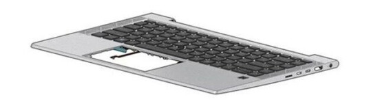 HP 840/EB 14 G7 - DK - Brbart tastatur - til utskifting - Dansk