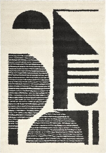 Ryetepper Maron svart/hvitt Størrelse: 200 x 290 cm