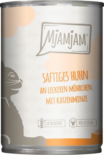 Mjamjam Våtfôr Saftig Med Smakfulle Gulrøtter Kylling 6 X 400 G