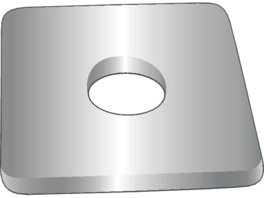 Essve Firkantskive 21x50mm M20 Varmforsinket 25-pakning Essve Firkantskive 21x50mm M20 Varmforsinket 25-pakning