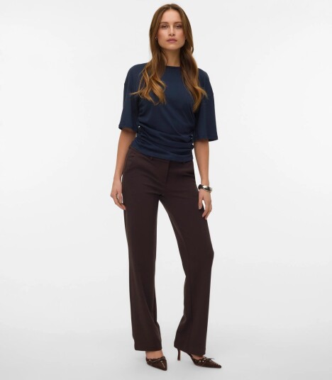 Vero Moda Awnavaro 2/4 O Neck Top Noos Navy XS