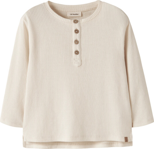 Lil"Atelier Nmmnort Ls Loose Top Lil Cream 110