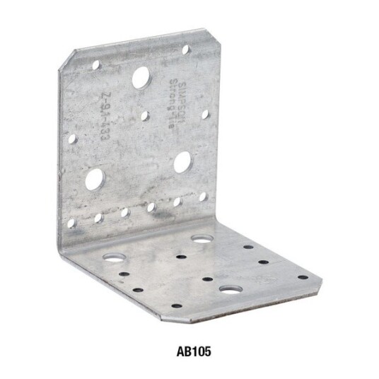 Simpson Strong-Tie Vinkel 105x105x90x3,0 mm galvanisert stålplate i 3,0 mm