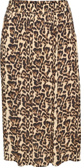 Kaffe Curve Kcedina Ami Skirt NATUREL LEOPARD PRINT 46