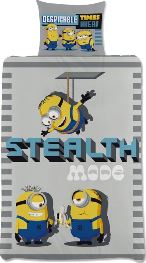 Licens Minions sengetøy 140x200 cm 100% bomull Barnesengetøy 140x200 cm Minions