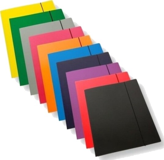 Penword Polsirhurt A4 Mappe Med Strikk Laminert Mix 350Gsm 10 Stk