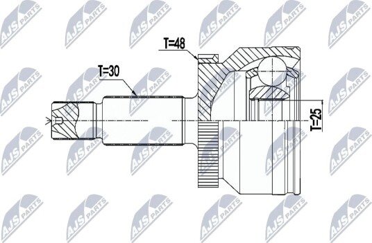 Nty Drivknute drivaksel NTY NPZ HY 558