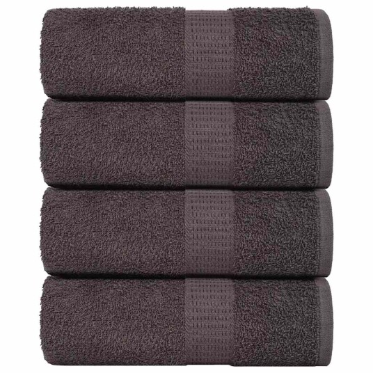 Gjestehåndklær FROGN 4 stk antrasitt 30x50 cm 360 gsm Gjestehåndklær FROGN 4 stk antrasitt 30x50 cm 360 gsm