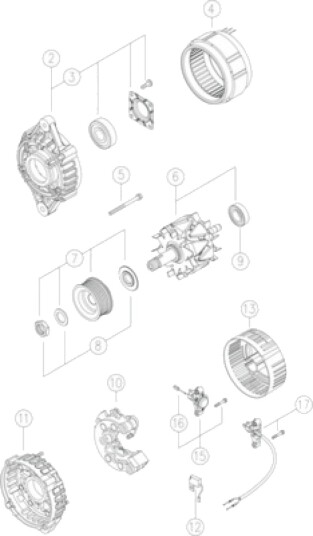 Dynamo MAHLE ORIGINAL MG 52