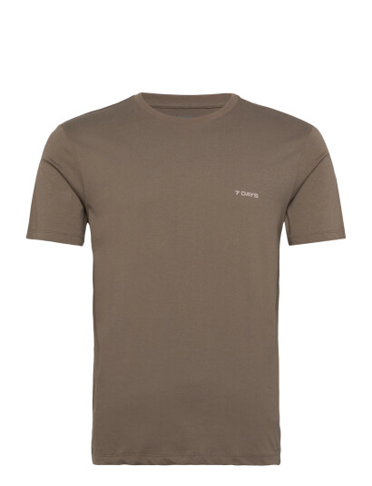 7 DAYS Active Organic Basic Tee - Khaki green - XS 7 DAYS Active Organic Basic Tee - Khaki green - XS