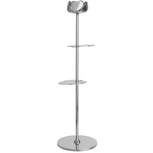 Hilke Collection Ninfea Alta 35 cm lysestake i forkrommet messing Hilke Collection Ninfea Alta 35 cm lysestake i forkrommet messing