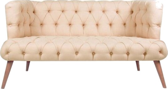 Monroew 2 seters Sofa Kremhvit/Natur