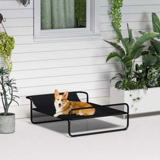Northio Utendørs Hundeseng Forhøyet Hundeseng Med Pustende Nettingtrekk Kjæledyrseng For Små Og Mellomstore Hunder Svart 91 X 69 X 29 Northio Utendørs Hundeseng Forhøyet Hundeseng Med Pustende Nettingtrekk Kjæledyrseng For Små Og Mellomstore Hunder Svart 91 X 69 X 29