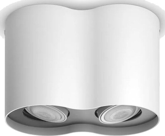 Philips MyLiving Pillar 2 GU10 Hvit/Alu frontplate med lyskilde Ledvance GU10 RA90 Dimbar