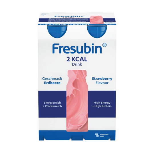 Fresubin 2 kcal Drink næringsdrikk Jordbær 4x200 ml Fresubin 2 kcal Drink næringsdrikk Jordbær 4x200 ml
