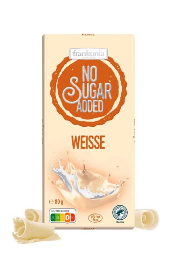 Frankonia No Sugar Added Hvit sjokolade 80g