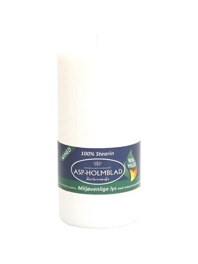 Asp Holmblad Miljvennlige Kubbelys White