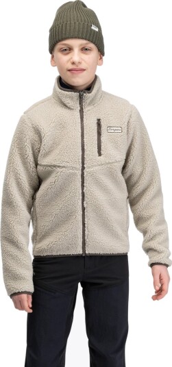 Bergans Lunnan Pile Fleece Jacket Junior Beige 164