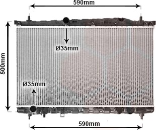 VAN WEZEL 82002077 Radiator motorkjøling VAN WEZEL 82002077 Radiator motorkjøling