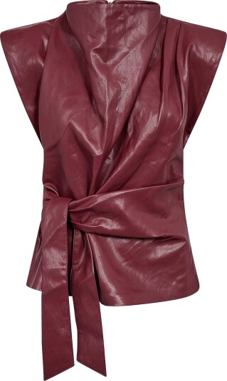Co" Couture Gittcc Pleat Top Burgundy M Co" Couture Gittcc Pleat Top Burgundy M