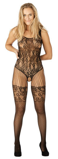 Nortie Astrid Bunnløs Blonde Catsuit - Svart - One Size Nortie Astrid Bunnløs Blonde Catsuit - Svart - One Size