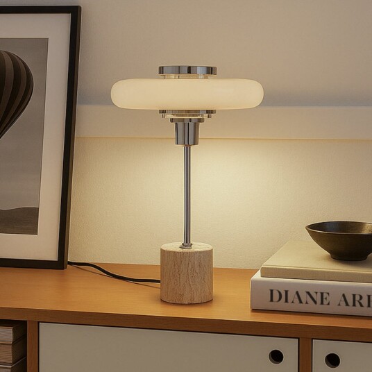 Bordlampe Lindby Branford Beige Stue Metall Vintage 46 Beige Bordlampe Lindby Branford Beige Stue Metall Vintage 46 Beige