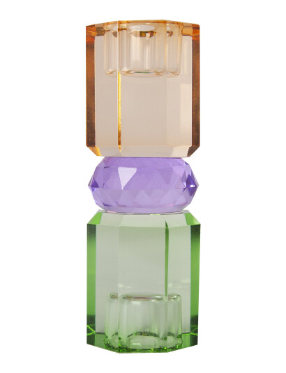 C"est Bon Crystal Candle Holder - Green - ONE SIZE