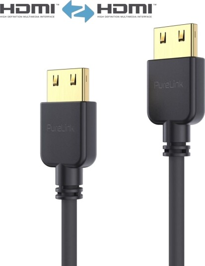 Purelink Pureinstall Series High Speed Hdmi Kabel Med Ethernet Hdmi Hann Til Hdmi Hann 30 Cm Skjermet Svart Halogenfri 4K Støtte