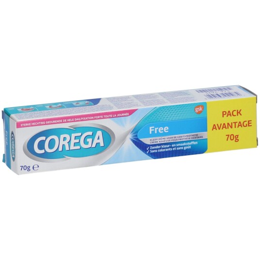 Corega Prosthetic Glue Free XL Large Tube Neutral Flavor Corega Prosthetic Glue Free XL Large Tube Neutral Flavor