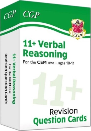 11+ CEM Verbal Reasoning Revision Question Cards   Ages 10 11
